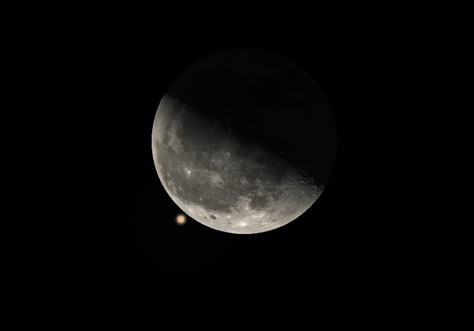 La Luna ocultará a la brillante estrella Antares